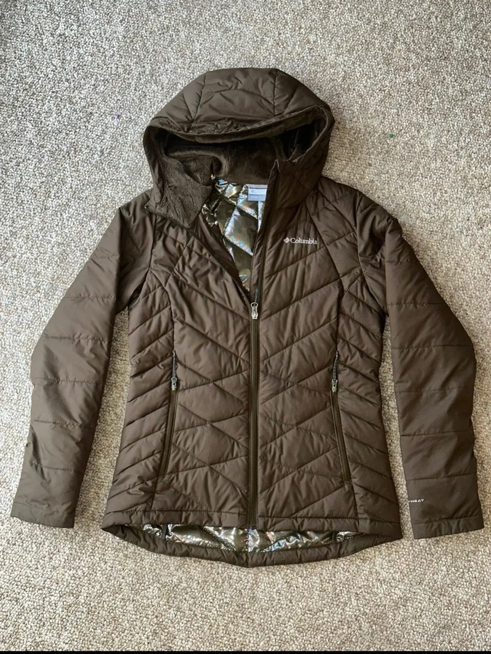 Columbia Women's Green Omni Heat Hooded Jacket